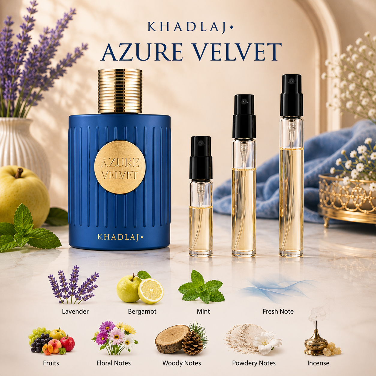 Khadlaj Azure Velvet